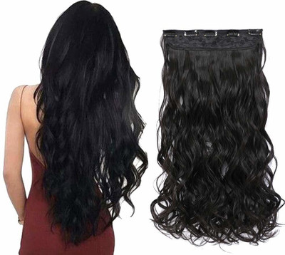D-DIVINE Beautiful Looks Premium Quality Wavy 5 Clip In Hair Extension