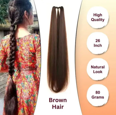 iFkart Brown Fishtail  Braid – ब्राउन फिशटेल हेयर चोटी Hair Extension