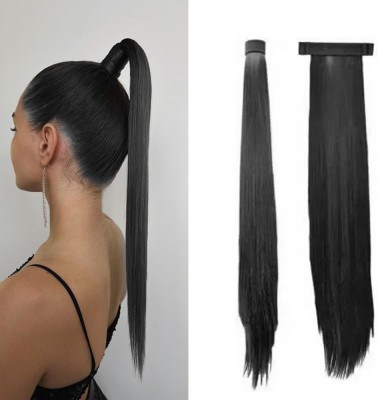 VIVIAN 24 Inches  Extensions Ponytail, Black Colour Hair Extension