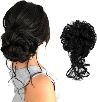 MEGARICH Messy Bun  Elastic  Band  Pieces Hair Extension