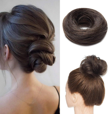 Views  Bun Scrunchy Scrunchie Updo Real Remy Human  Extensions Hair Extension