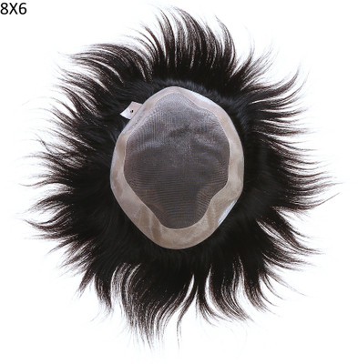 Blushia Natural Black  Patch FINE R Regular Mono Base (8x6) Hair Extension