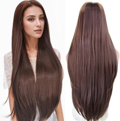 VIVIAN Long Brown  Wig Synthetic  Wigs Hair Extension