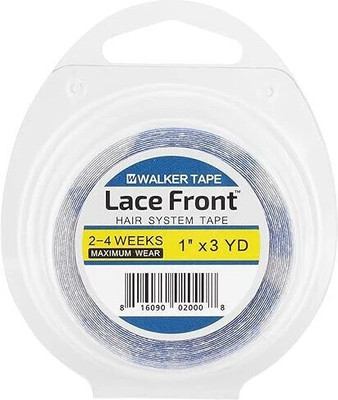 Ultra Hold Lace Front Waterproof Double-Sided extension 2-4 Weeks (Blue;1 Inch X 3Yards) Hair Extension