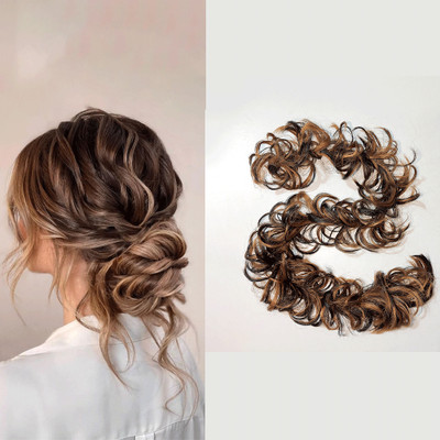 VIVIAN Highlight Elastic Long  Frill Multi Purpose Bride Casual  (Highlight) Hair Extension