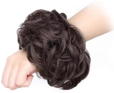 SHEETAL CREATIONS  Bun Extensions Messy Curly  Scrunchies Plus Size pieces Synthetic Hair Extension