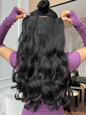 NAZARIO 24 Inch Elegant Curly 5 Clip Press Hair Extension