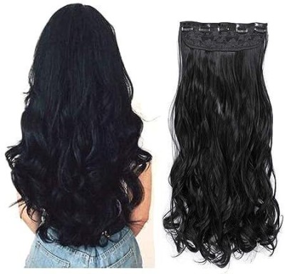 CAMOLA DEVA natural black good length wavy/curly hair extension Hair Extension