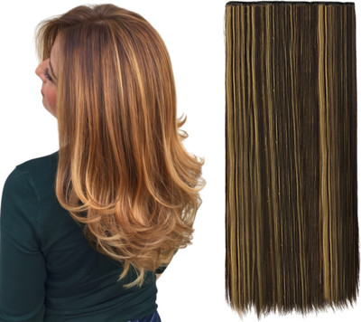 D-DIVINE 5 Clips Based 24 inch Straight Synthetic  Extensions Hair Extension