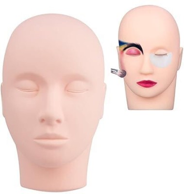 D-DIVINE Makeup Practice Face Board, face dummy for makeup practice , Practice Skin Board Hair Extension