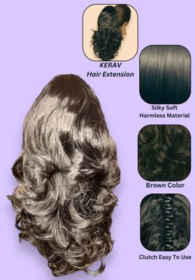 Getvock step cutting clacher pony tail good length wavy/curly hair extension Hair Extension
