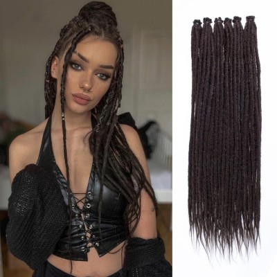 DreamExim 24 Inch Synthetic Dreadlock Extensions 10 Strands Hair Extension