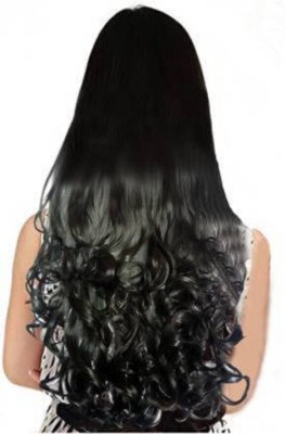 D-DIVINE Natural Feel Soft Synthetic Black Wavy Hair Extension