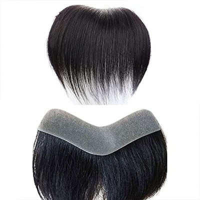 LeModish Mens Frontal Patch Wig PU Breathable Border Skin Hair Extension