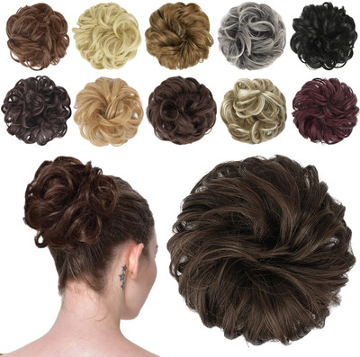 Sheetal Trader Scrunchie  Bun Updo piece  Ribbon Ponytail Extensions Hair Extension