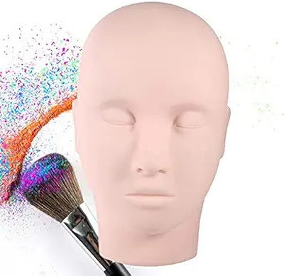 D-DIVINE Rubber Practice Training Head Cosmetology Mannequin Doll Hair Extension