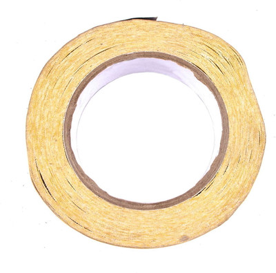 Ritzkart Double sided transparent Tape For  Patch/Wig (10m x 30 mtr) (Yellow) Hair Extension