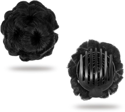 A H S Natural Look Plain Panja use for Party/Functions for Girls and Women Set 1 Hair Extension