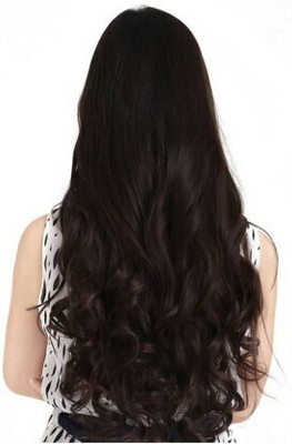 Getvock Clip in wavy  Extension (brown) Hair Extension