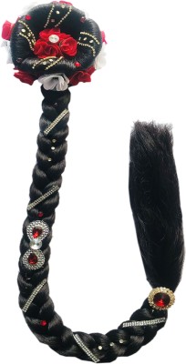 GadinFashion Juda Choti With Stone Work for Women And Girls,  Extension 24-26 Inches Hair Extension