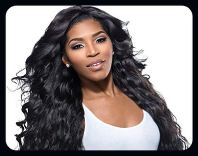 Hamsri hair extensions long 20 inches wavy wigs for Girls and women black-N Hair Extension