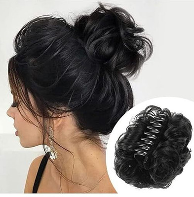 A H S Funky Clutcher Black  Extension each 35g Set-2 Hair Extension