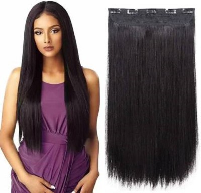 HAVEREAM stylish soft silky straight black hair extension Hair Extension