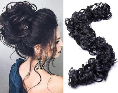 DELUXE HAIR Premium Braid Ponytail  Accessories - Black - 1 Pcs Hair Extension