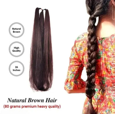 iFkart Party Wear Synthetic Brown Choti – पार्टी वियर सिंथेटिक ब्राउन चोटी Hair Extension