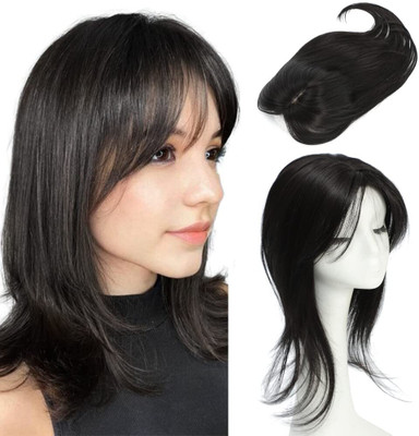 tressed up hair Synthetic  Topper With 5 Clip In  Extensions Hair Extension