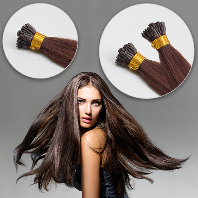 Hairarchy I-TIP CHOCLATE BROWN 18 INCHES Hair Extension