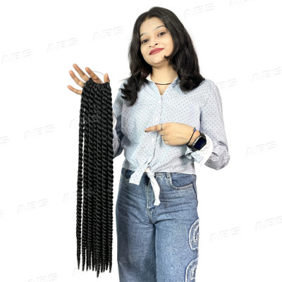 A H S Mambo Twist  Dreadlocks Extension Braid 3Pcs Pack Of 1 Hair Extension