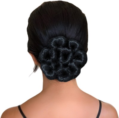 Views Rafall Juda Bun Fashion  Extension With Elastic Rubber (Black, 1PC) Hair Extension