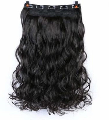 Getvock Black Clip in Wavy Hair Extension