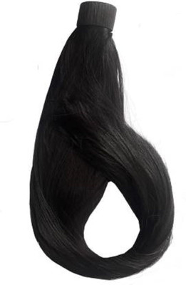 Blushia Wig Natural looking Scale Ponytail  Extension Full Head Long (Black) Hair Extension