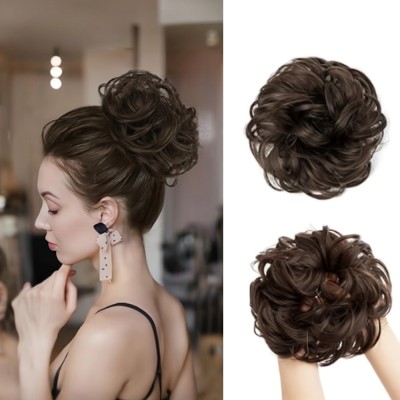 Views Natural Brown Rafall Juda Bun Fashion  Extensions Hair Extension