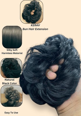 kerav NATURAL BLACK SILKY RAFAL JUDA BUN Hair Extension