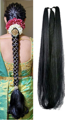 BClassy Choti Black 26 Inch Instant For Women, Girls Bridal Fashionable Hair Extension