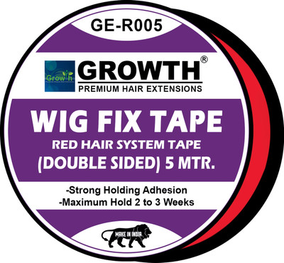 DreamExim 5meters Transparent Patch Red tape for Men Patch/Wig/System Hair Extension