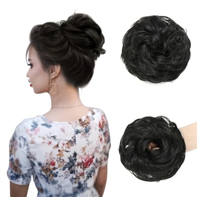 Getvock Natural Black, 1PC Rafall Juda Bun Fashion  Extension Hair Extension