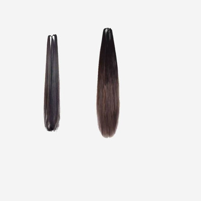 DreamExim Set of 2 Black+Brown Parandi (24 inch) Hair Extension