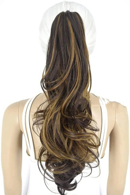 CAMOLA DEVA step cutting clacher pony tail good length wavy/curly hair wig extension Hair Extension