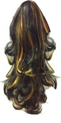 DreamExim golden highlight curly Hair Extension