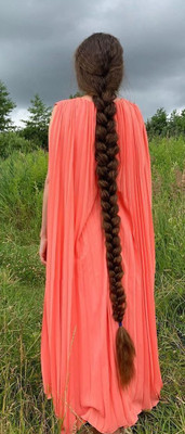Glowkart Brand New Womens Brown Choti  extensions 26 inch Hair Extension