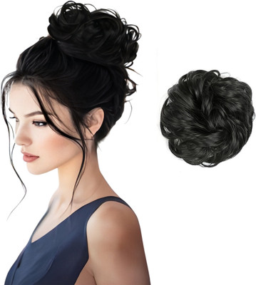 D-DIVINE Synthetic Bun Extension And Wigs Artificial Juda For Women (Black, 1pc) Hair Extension