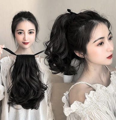 Getvock Cute small wavy strap based light weight Hair Extension
