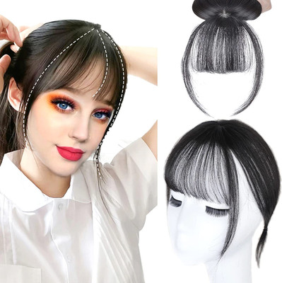 VIVIAN Women's Front Head  Extension - Clip On Clip  Bang Fringe  Piece Hair Extension