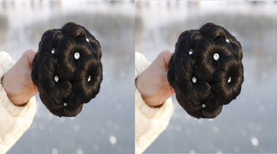 HAVEREAM Stylish Beautiful bun- Pack of 2 Hair Extension