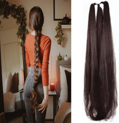 Glowkart India Fashion kart Nyce Women's Girls's Brown Choti 70gm  Extension Hair Extension