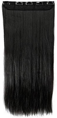 D-DIVINE 24 Inch 5 Clip in Black Straight Hair Extension